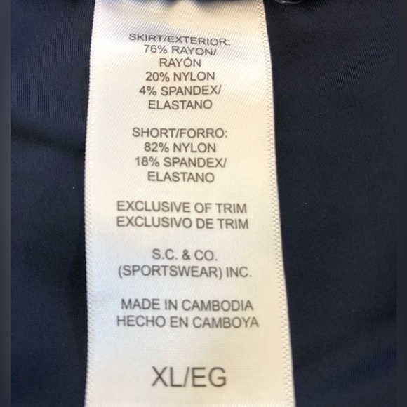 S.C.&Co. Skort - Women’s Blue/White Floral Print Skort. Size XLarge. - Picture 4 of 7